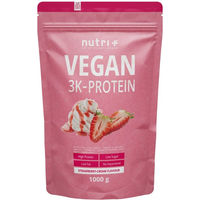Produktbild von nutri+ Veganes Mehrkomponenten Proteinpulver laktosefrei und ohne Zusatzstoffe 1kg