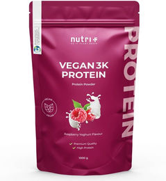 nutri+ Veganes Mehrkomponenten Proteinpulver laktosefrei und ohne Zusatzstoffe 1kg – Bild 1 von 1
