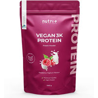Produktbild von nutri+ Veganes Mehrkomponenten Proteinpulver laktosefrei und ohne Zusatzstoffe 1kg
