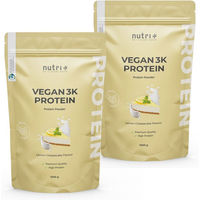 Produktbild von nutri+ Veganes Mehrkomponenten Proteinpulver laktosefrei und ohne Zusatzstoffe