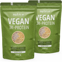Produktbild von Nutri+ Veganes Mehrkomponenten Proteinpulver laktosefrei und ohne Zusatzstoffe