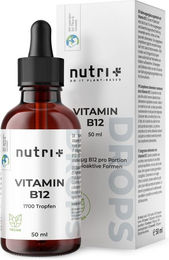 nutri+ Vitamin B12 Tropfen vegan für Senioren 50 ml – Bild 1 von 1