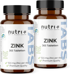 nutri+ Zink Bisglycinat Tabletten 25 mg vegan glutenfrei ohne Zusatzstoffe 360 Stück – Bild 1 von 2