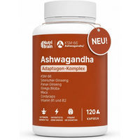 Produktbild von NUTRIBRAIN Ashwagandha Komplex Kapseln vegan glutenfrei 120 Stück