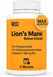 NUTRIBRAIN Lions Mane Kapseln 140 Stück – Bild 1 von 2