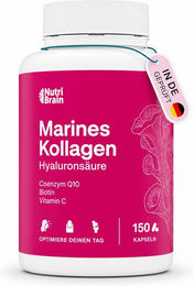 NUTRIBRAIN Marine-Kollagen Typ I Kapseln laktosefrei und glutenfrei 150 Stück – Bild 1 von 3