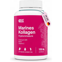Produktbild von NUTRIBRAIN Marine-Kollagen Typ I Kapseln laktosefrei und glutenfrei 150 Stück