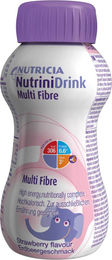Nutricia NutriniDrink Multi Fibre Ballaststoff-Komplex Erdbeere 200ml glutenfrei – Bild 1 von 1