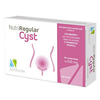 Produktbild von Nutrileya NutriRegular Cyst Kapseln mit Cranberry, D-Mannose und Propolis, 20 Kapseln, glutenfrei und laktosefrei