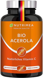 Nutrimea Acerola Bio Lutschtabletten Vitamin C natürlich mit Hagebutte vegan glutenfrei für Kinder – Bild 1 von 3