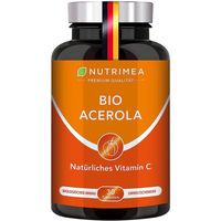 Produktbild von Nutrimea Acerola Bio Lutschtabletten Vitamin C natürlich mit Hagebutte vegan glutenfrei für Kinder