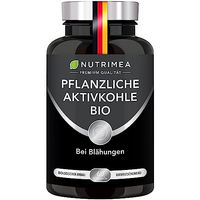 Produktbild von Nutrimea Aktivkohle Kapseln Bio vegan pflanzlicher Ursprung