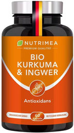 Nutrimea DETOX Ingwer und Kurkuma Kapseln Bio Vegan Glutenfrei – Bild 1 von 3