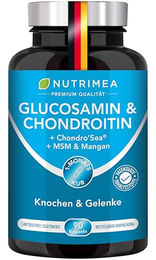 Nutrimea Glucosamin & Chondroitin 4in1 Komplex mit MSM und Mangan Kapseln glutenfrei – Bild 1 von 5