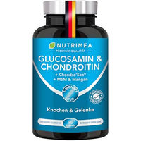 Produktbild von Nutrimea Glucosamin & Chondroitin 4in1 Komplex mit MSM und Mangan Kapseln glutenfrei