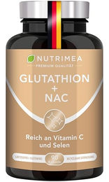 Nutrimea L-Glutathion mit NAC und Vitamin C Kapseln vegan und glutenfrei 90 Stück – Bild 1 von 3