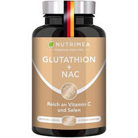 Produktbild von Nutrimea L-Glutathion mit NAC und Vitamin C Kapseln vegan und glutenfrei 90 Stück