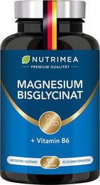 Nutrimea Magnesium Glycinat mit Vitamin B6 Kapseln Vegan ohne Zusatzstoffe 200 Stück – Bild 1 von 3
