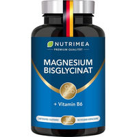Produktbild von Nutrimea Magnesium Glycinat mit Vitamin B6 Kapseln Vegan ohne Zusatzstoffe 200 Stück