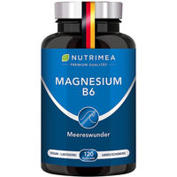 Produktbild von Nutrimea Magnesium Mare mit Vitamin B6 Kapseln vegan vegetarisch glutenfrei 120 Stück