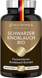 Nutrimea Schwarzer Knoblauch BIO ABG10+® Aged Black Garlic Extrakt vegan Kapseln – Bild 1 von 3