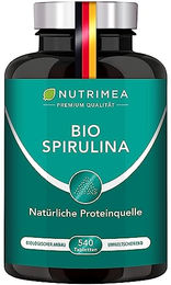 Nutrimea Spirulina Bio Tabletten 540 Stück ohne Zusatzstoffe glutenfrei und zuckerfrei – Bild 1 von 5