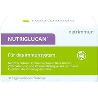 Produktbild von nutrimmun Nutriglucan Tabletten mit Beta-Glucan, 90 Stück, glutenfrei und laktosefrei
