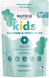 NUTRIQ Calcium & Vitamin D3 Gummis für Kinder vegan und zuckerfrei 60 Stück – Bild 1 von 1