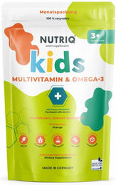 NUTRIQ Multivitamin und Omega 3 Gummis vegan und zuckerfrei für Kinder – Bild 1 von 1