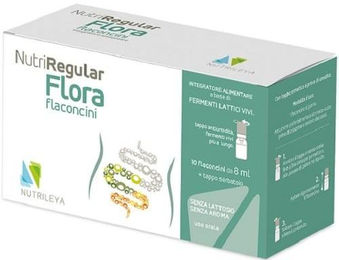 NUTRIREGULAR FLORA Probiotikum in flüssiger Form, 10 Fläschchen à 8 ml – Bild 1 von 1