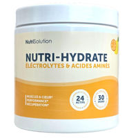 Produktbild von NutriSolution Nutri-Hydrate BCAA Pulver Zitrone vegan und glutenfrei