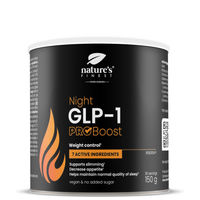 Produktbild von Nutrisslim Night GLP-1 ProBoost Pulver mit Feigenkaktus-Stammextrakt, Baldrianextrakt und Rebersa Hydrochlorid, vegan und zuckerfrei, 150 g