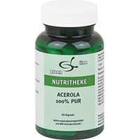 Produktbild von Nutritheke Acerola 100% Pur Kapseln 60 Stück glutenfrei laktosefrei ohne Gelatine