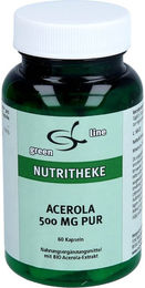 Nutritheke Acerola 500 mg Kapseln 60 Stück glutenfrei laktosefrei ohne Zusatzstoffe – Bild 1 von 2