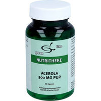 Produktbild von Nutritheke Acerola 500 mg Kapseln 60 Stück glutenfrei laktosefrei ohne Zusatzstoffe
