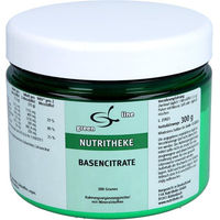 Produktbild von Nutritheke Basencitrate Mineralstoff-Komplex Pulver 300 g glutenfrei und ohne Zusatzstoffe