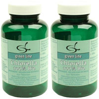 Produktbild von NUTRITHEKE Chlorella Bio Kapseln glutenfrei und laktosefrei