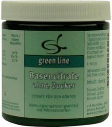 Nutritheke Green Line Basencitrate Mineralstoff-Komplex Pulver zuckerfrei – Bild 1 von 3