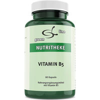 Produktbild von Nutritheke Green Line Vitamin B5 Pantothensäure Kapseln glutenfrei ohne Gelatine und Zusatzstoffe 60 Stück