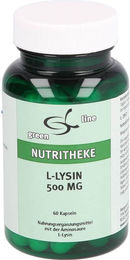 Nutritheke L-Lysin 500 mg Kapseln 60 Stück glutenfrei laktosefrei ohne Gelatine – Bild 1 von 2