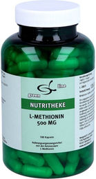 Nutritheke L-Methionin 500 mg Kapseln 180 Stück glutenfrei laktosefrei ohne Gelatine – Bild 1 von 3