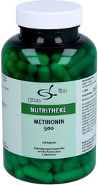 Nutritheke Methionin 500 Kapseln 180 Stück glutenfrei laktosefrei ohne Gelatine – Bild 1 von 2