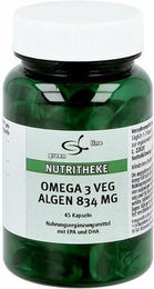 NUTRITHEKE Omega 3 Algenöl Kapseln vegan 834 mg – Bild 1 von 3
