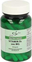 Nutritheke Vitamin B1 100 mg Kapseln 90 Stück glutenfrei und laktosefrei – Bild 1 von 2