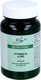 Nutritheke Vitamin B2 15 mg Kapseln 90 Stück vegan laktosefrei glutenfrei – Bild 1 von 2