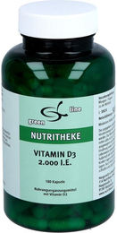 Nutritheke Vitamin D3 2000 I.E. Kapseln 180 Stück – Bild 1 von 2