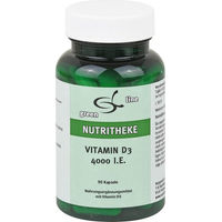 Produktbild von Nutritheke Vitamin D3 4000 IE Kapseln 90 Stück laktosefrei glutenfrei ohne Gelatine