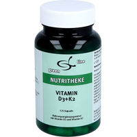 Produktbild von Nutritheke Vitamin D3 + K2 Kapseln 3000 IE 120 Stück
