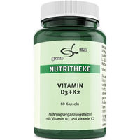 Produktbild von Nutritheke Vitamin D3 + K2 Kapseln 3000 IE 60 Stück
