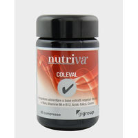Produktbild von Nutriva Coleval Tabletten vegan zuckerfrei glutenfrei 60 Stück